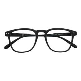 Stylish black rectangular eyeglasses with a classic, timeless design. Available in various prescription strengths from +0.5 to +3.0 diopters.