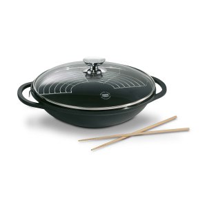Berndes - Vario Click Wok met Glazen Deksel Ø 32 cm - Zwart
