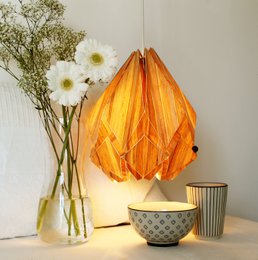 Origami-ophæng i EcoWood og Papir - størrelse M