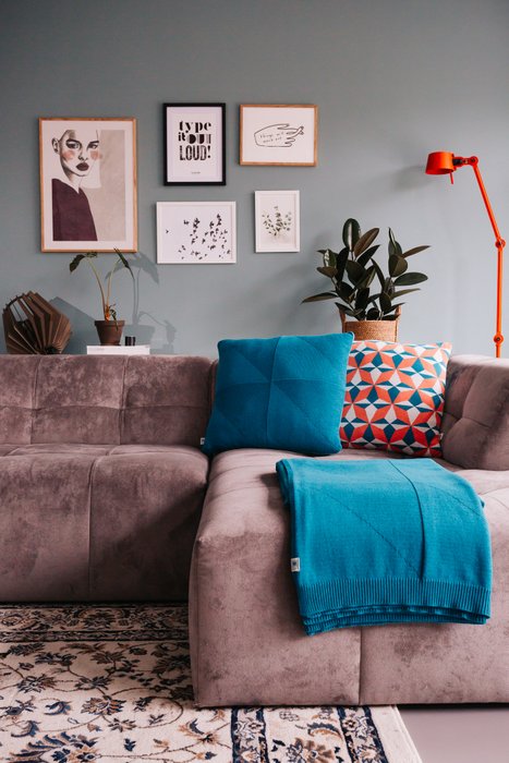 Cushion Azulejo Lisboa Coral