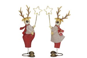 Elch mit LED-Stern 2 Mod.