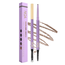 Browliner Mocca is an eyebrow pencil that provides a gorgeous brow look. The pencil features a rich, mocca color that can be used to fill, shape, and define the eyebrows. The formula is long-lasting and easy to apply for a natural, polished brow appearance.