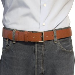 Leather Women's Belt Or Leather Men's Belt With Print Genuine Leather 4 cm Wide