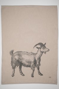 Halflinnen theedoek, GEIT