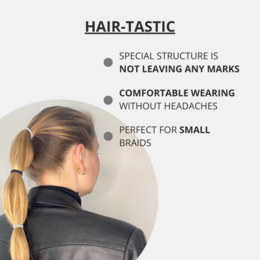 Bellody® Mini Haargummis (20 Stk. - Schwarz & Grau - Mischpaket)