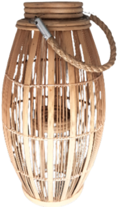 Laterne Bambus natur „Palu“ ohne Glas