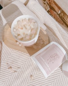 Bedingungslose Liebe Rosenquarzkerze