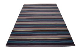 Hazan Kelim Stripes-H Brun turkis