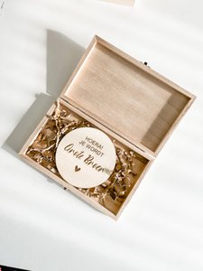 Box mit Schwangerschaftsankündigungskreis ''Hurra, du wirst ein großer Bruder!''