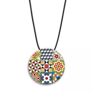 Modernista Tiles Rd Necklace