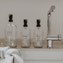 Distributeur de savon Dishsoap transparent 500ml (UE = 6 pièces)