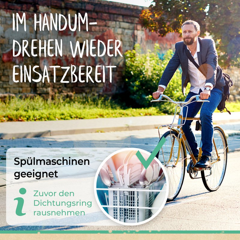 Lunchbox aus Edelstahl | edelstahl, Bruchfest, auslaufsicher | 800 ml