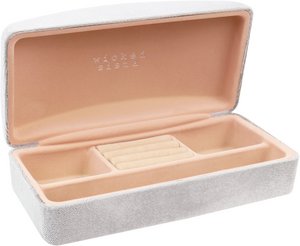 Velvet Large Jewellery Case Pearl Grey Schmuckkasten