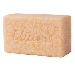 Natural animal shampoo bar with 'Forever Friends' text. Rectangular shaped, light orange color.