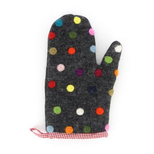 Ofenhandschuh PUNKTE links, Filz