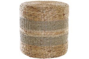 VOETSTEUN VAN ZEEGRASVEZEL 42X42X40 40 NATUURLIJK MB185186