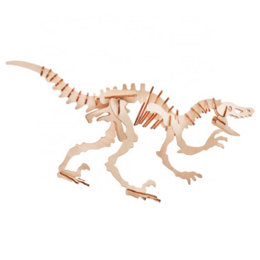 Construction kit Dino Dinosaur Velociraptor wood