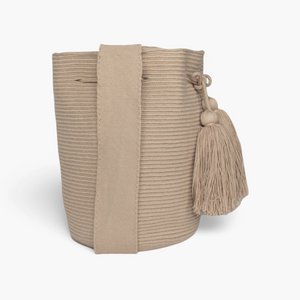 Solid crossbody bag L | Fawn