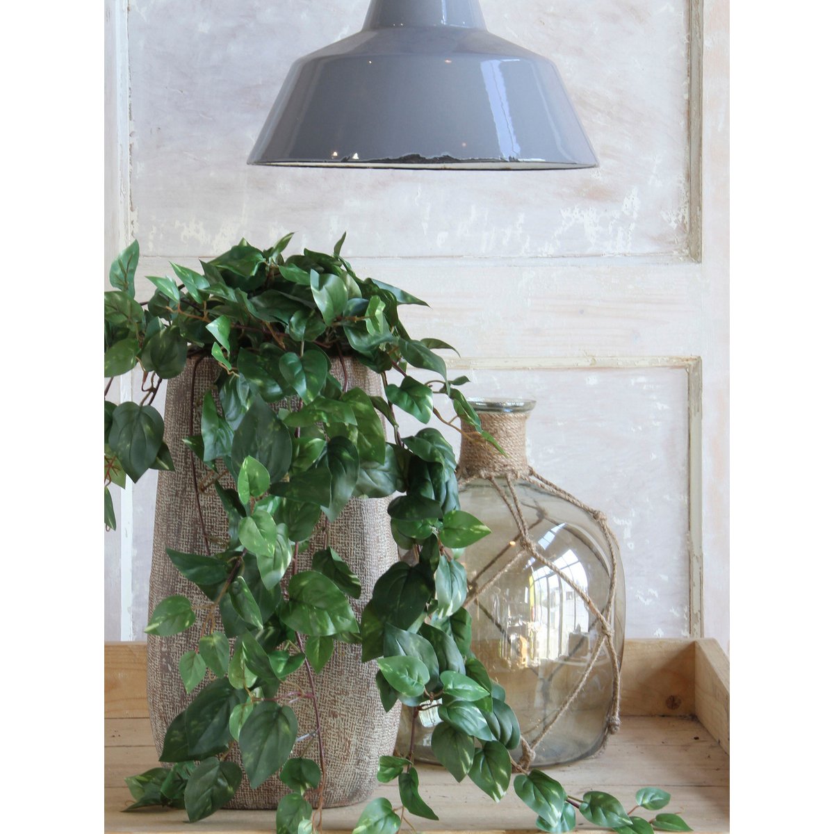Kunst hangplant Scindapsus hanging Groen