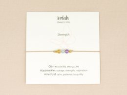 Armband rock, strength, zilver en goud