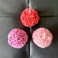 Huwelijksaandenken! Zoete Rozenbal | 100% natuurlijke Eco Raapzaadwas Geurkaarsen | Woondecoratie/cadeau-idee | gemaakt in Duitsland