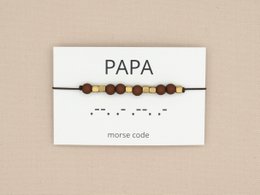 morse code armband papa