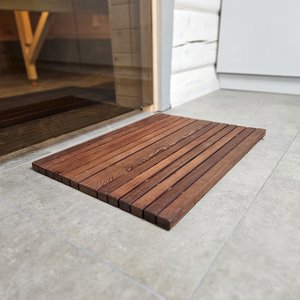 Houten douchemat voor badkamer, spa en sauna, duurzaam, stijlvol en geweldig cadeau -idee
