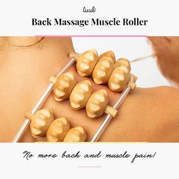 Træ Ryg Massager Rullereb 120 cm