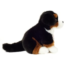Berner Sennenhund siddende 21 cm - plyslegetøj - blødt legetøj