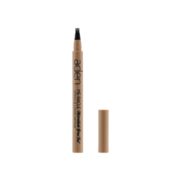 Greyish-black microblading brow tint for eye makeup. Provides natural-looking, long-lasting color for eyebrows.