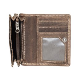 Cartera Mujer Mini Buffalo Leather - Cartera Mujer Extra Pequeña En 3 Colores Buffalo Leather