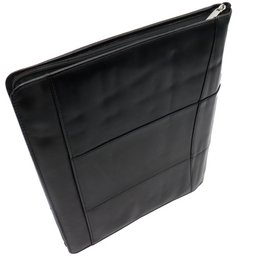 Læder skrivemappe venstrehåndet - Konferencemappe - Arbejdsbog Tablet Cover & Laptop Sleeve - Aftageligt ringbind A4