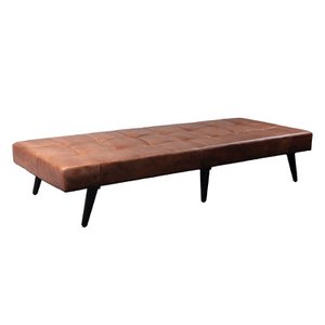 Milan Daybed Rose Brown -  Wood legs