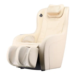 Comfortable massage chair with adjustable settings, available in black, cream, and mocca colors.