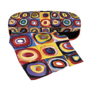7102 Fridolin Hardcase Brillenetui mit Tuch Kandinsky Color Study