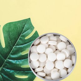 Feste Zahnpasta in Kautabletten – Fluoridfrei – 1 Monat