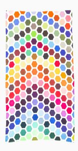 Wol/Zijden Sjaal - Otra Cosa - Kleur Hexagon Blocks - 4177