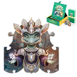 Ankh The Grower - Puzzle en bois sur le thème du crocodile