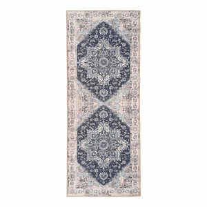 Havana Gangloper - Chenille Polyester, Blauw - 80x200 cm