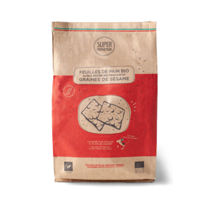 Organic bread leaves with ancient wheat from Puglia and sesame seeds - 200g