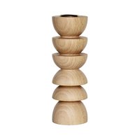 Totem-Kerzenhalter aus Holz - Tall Nº 4