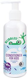 Bubbles Conditioner for Kids 200ml - Kids Conditioner with a fun, bubbly design featuring a cartoon frog character. Formulated with gentle ingredients to nourish and condition children's hair.
