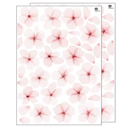 Vægklistermærke akvarel kirsebærblomst