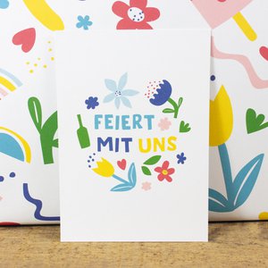 Postcard Celebrate with us