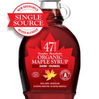 SINGLE SOURCE Bio Maple Syrup, Canada Grade A, dark, robust - 250g