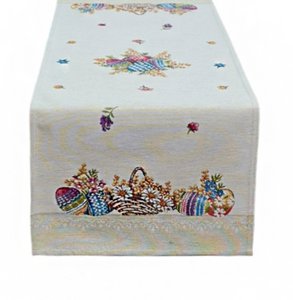 Runner Pasquale Uova Colorate in Gobelin