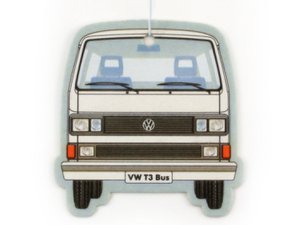 Volkswagen VW Bus T3 Bus Luchtverfrisser - Piña Colada/Wit