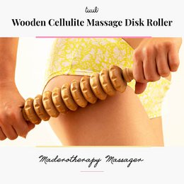 Wooden Cellulite Massage Body Roller Lymphatic Drainage Massager Maderotherapy