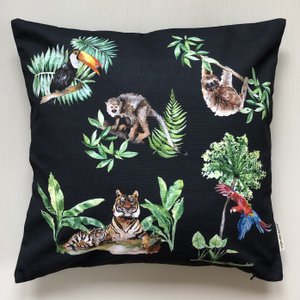 Jungle Animals tropisch bedrukt kinderkussen