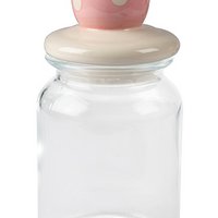 Glas mit Ei pink 23/ø6 cm VE 6